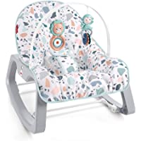 Los mejores  - Fisher-Price 2-en-1 Transat Évolutif Terrazzo Bébé Avec Vibrations Apaisantes Hamaca con Vibraciones relajantes- se…